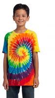 Port & Company Youth 5.4-ounce, 100% Cotton Tie-Dye Short Sleeve T-shirt